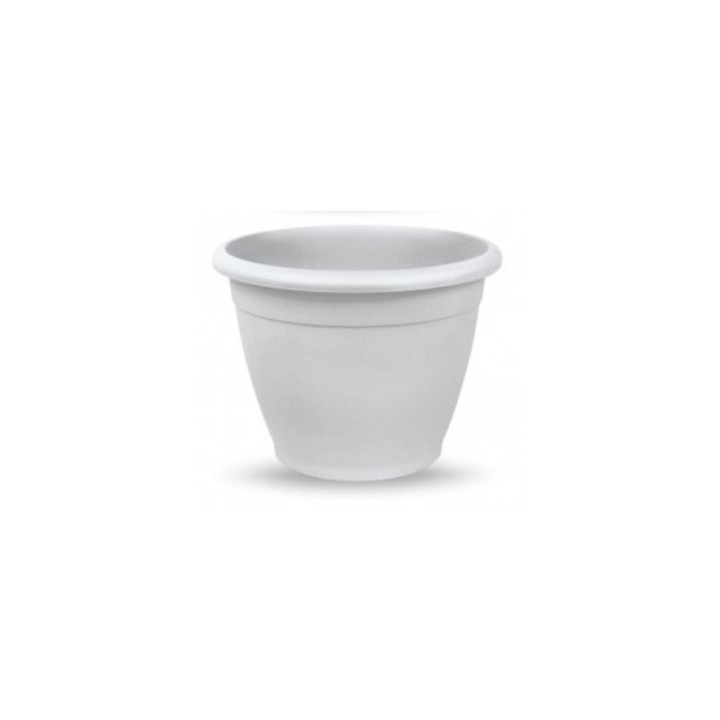 MACETA PLASTICO NAXOS 40CM BLANCA