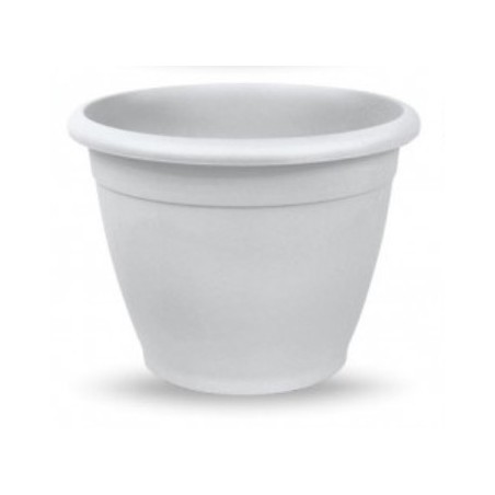 MACETA PLASTICO NAXOS 40CM BLANCA