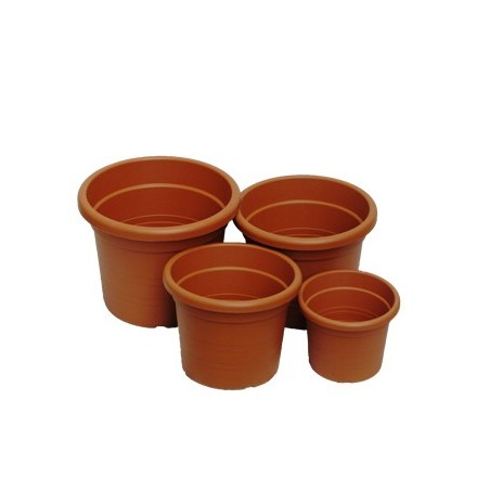 MACETA PLASTICO TERRACOTA CILINDRO