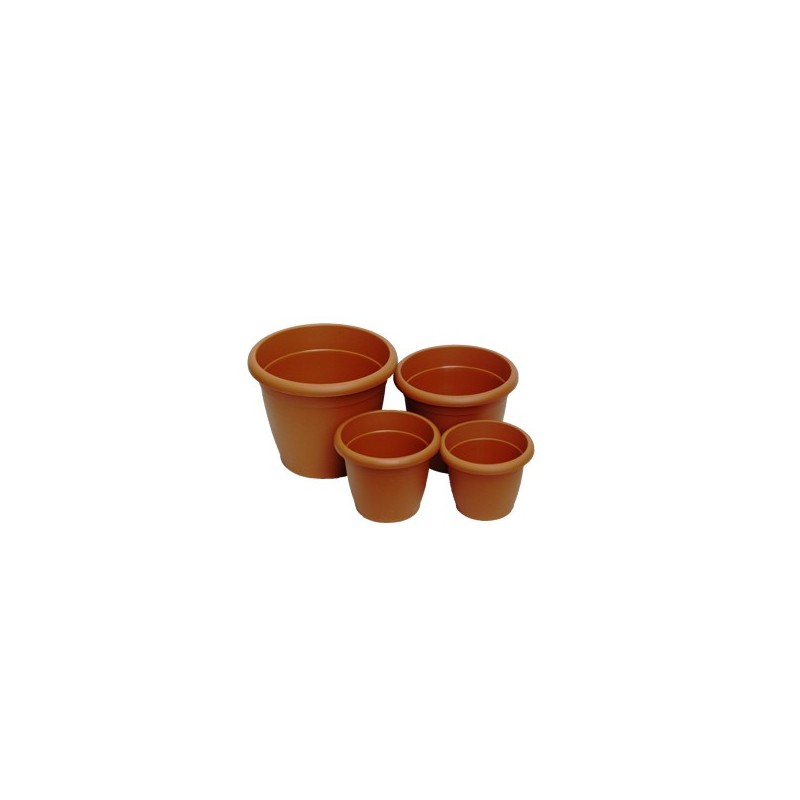 MACETA PLASTICO COLOR TERRACOTA NAXOS