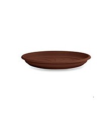 PLATO PLASTICO NAXOS 18CM BRONCE