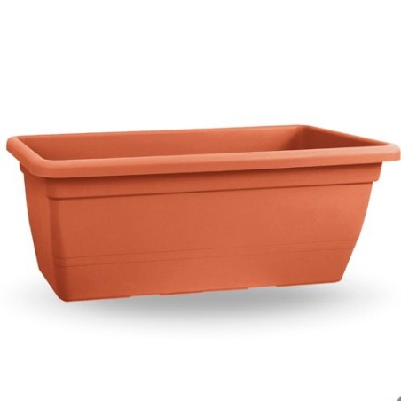 JARDINERA PLASTICO ANTHEA TERRACOTA