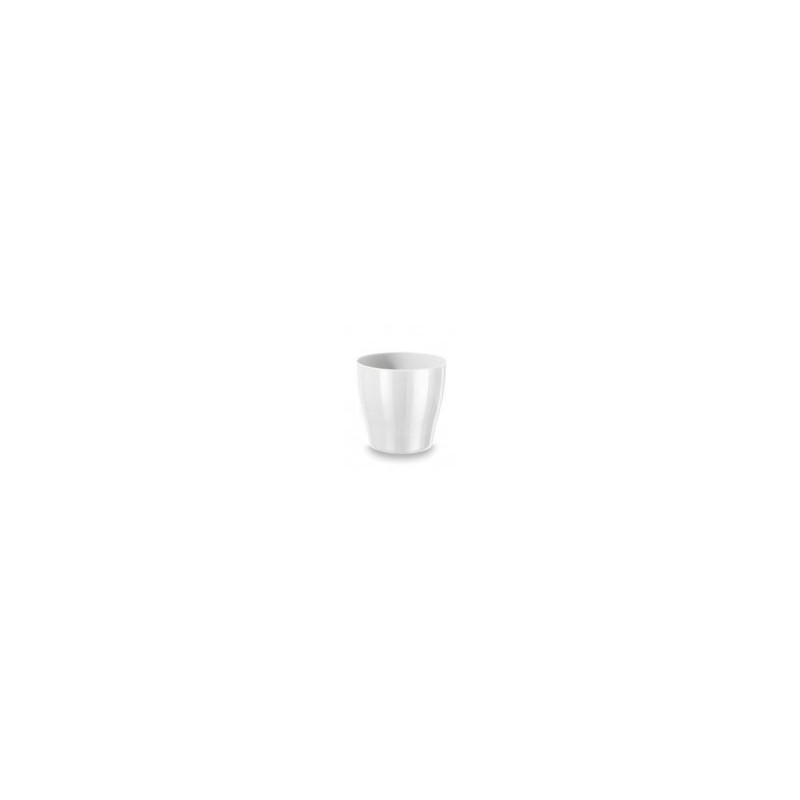 MACETA LIVING C/RUEDAS 40CM REDONDA BLANCA
