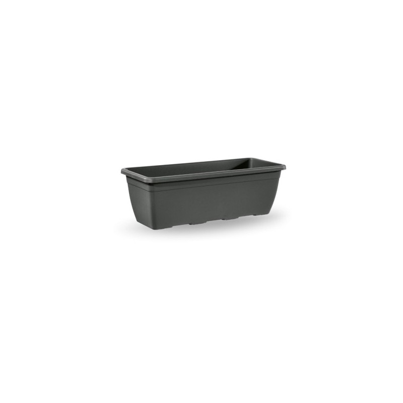 JARDINERA PLASTICO NAXOS 30CM ANTRACITA