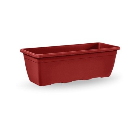 JARDINERA PLASTICO NAXOS ROJA