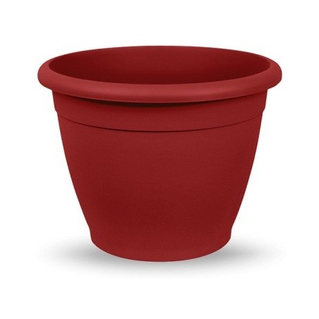 MACETA PLASTICO COLOR ROJA NAXOS