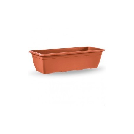 JARDINERA PLASTICO NAXOS 80CM TERRACOTA