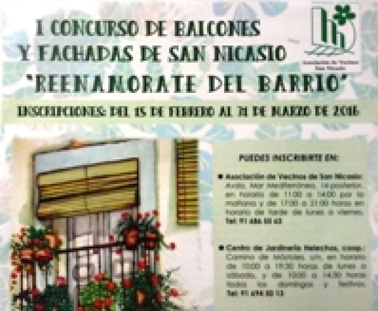 I CONCURSO DE BALCONES Y FACHADAS DE SAN NICASIO