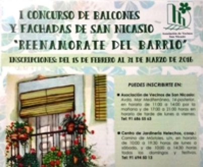 I CONCURSO DE BALCONES Y FACHADAS DE SAN NICASIO